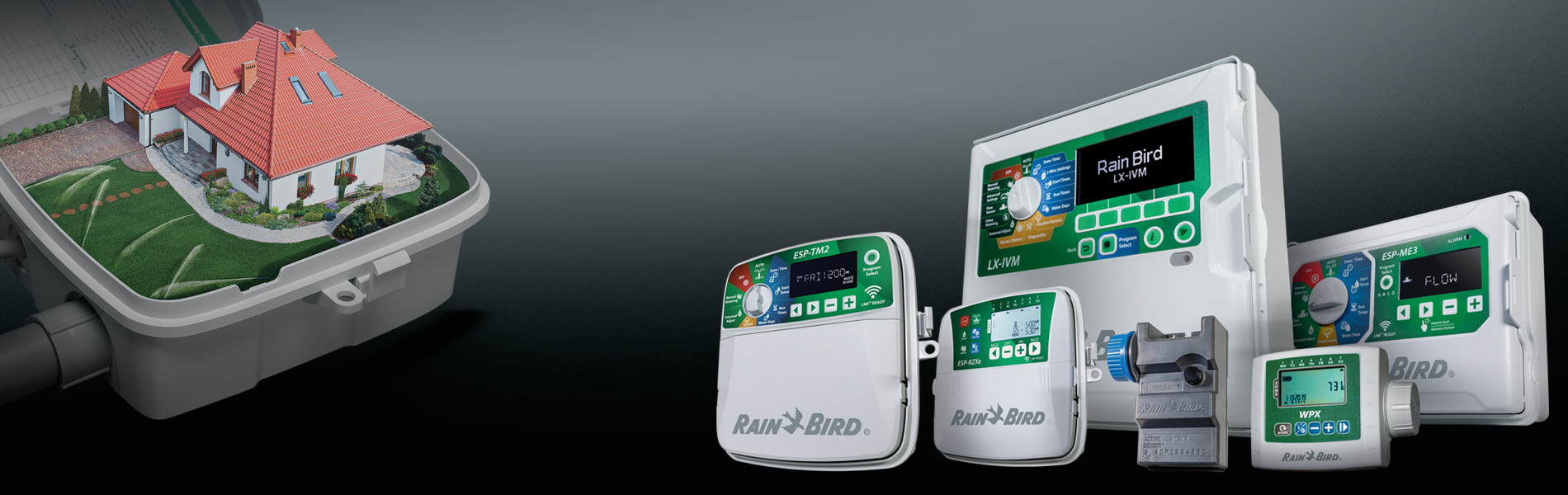 Otomatik sulama malzemeleri, kontrol ünitesi, rain bird, hunter, esp-rzx, wpx, node, x-core