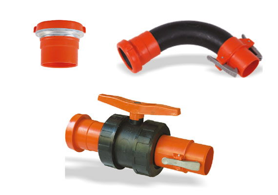 Mandallı dirsek, mandallı hat vanası, mandallı başlık