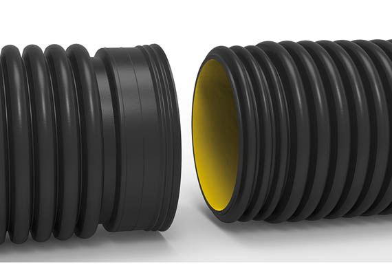  100mm'den 1000mm'ye kadar manşonlu veya manşonsuz TS EN 13476-3 sistem standartlarına göre HDPE’ den [Yüksek Yoğunlukta Polietilen] ve PP' den (Polipropilen) üretilen çok katmanlı kanalizasyon boru sistemidir. 