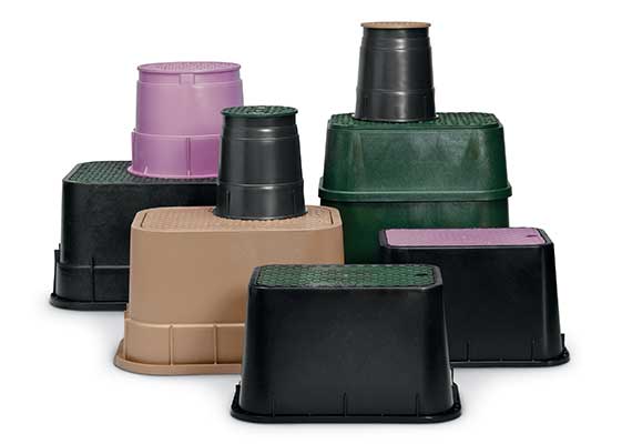 Standart vana kutusu, jumbo vana kutusu, yuvarlak vana kutusu, can suyu ve kompozit vana kutusu çeşitleriyle her arazi için uygun vana kutuları bulunmaktadır. En çok 12 inç vana kutusu ve 10 inç vana kutusu kullanılır.